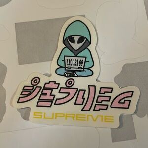 Supreme Alien Sticker